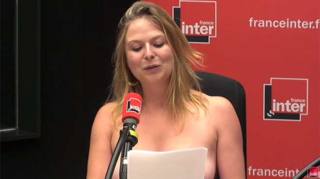 Pour parler des seins cette humoriste termine sa chronique radio topless vidéo RTL People