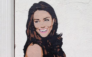 Kate Middleton nue sur un mur de Londres (photo)