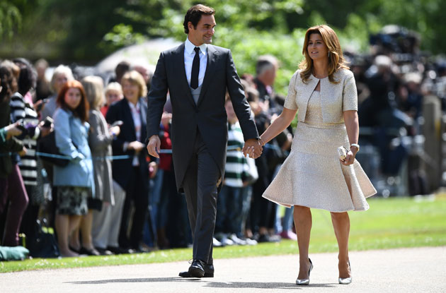 Roger Federer et son épouse Mirka 