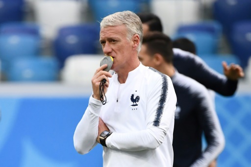  Deschamps: "de =" "la =" "patience =" "but =" "not =" "that =" "title =" Deschamps: "/>


<p> Didier Deschamps directs the training of the Blues in Nizhny Novgorod, July 5, 2018, before the match against UruguayFRANCK FIFE </p>
</p></div>
<div id=