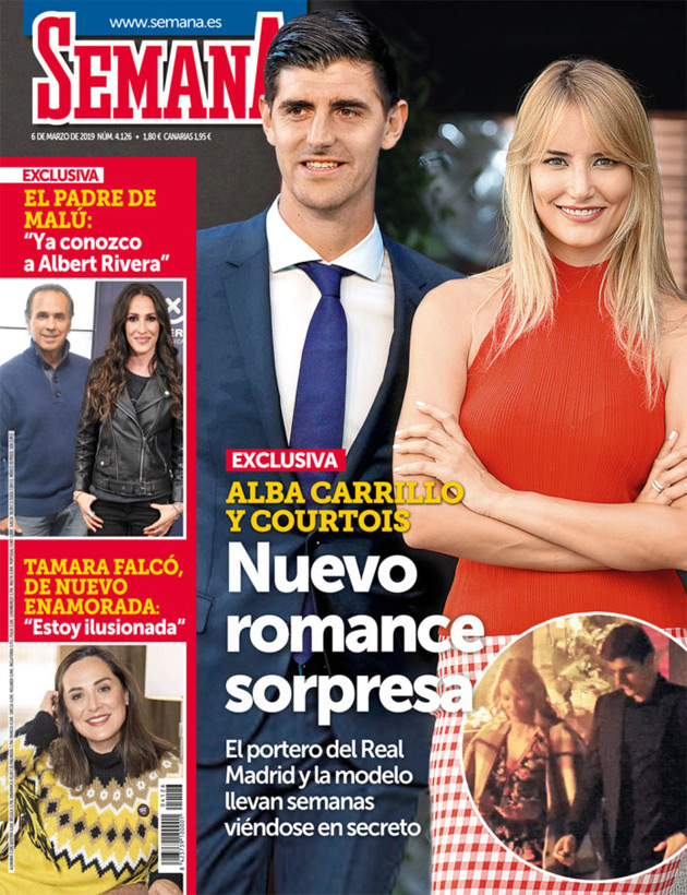 Une Nouvelle Romance Surprise Thibaut Courtois En Une D Un Magazine People Espagnol Au Bras D Une Femme De 32 Ans Photo Rtl Sport