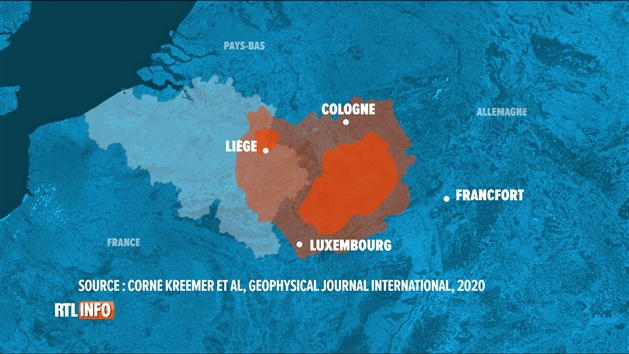 volcan allemagne carte Un ancien volcan près de la Belgique se réveille t il? Des 