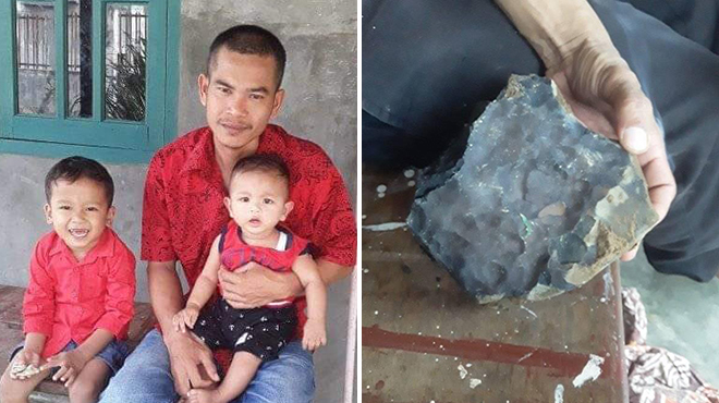 At 33, he became a MILLIONAIRE in one night thanks to a meteorite that fell on his house (video)