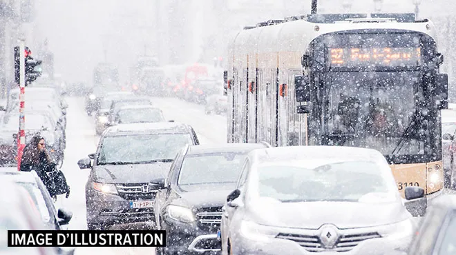 La Belgique Sous La Neige 8 Lignes De Bus Impactees A Bruxelles Rtl Info