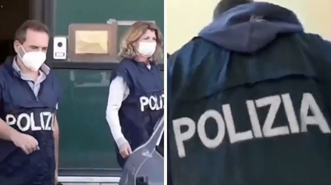 Italian police unveil footage of large-scale operations targeting suspected anti-vaccines