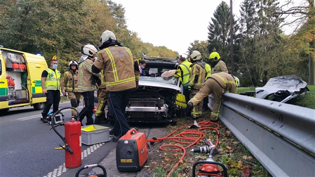 Erquelinnes: quatre blessés graves dans une collision frontale - RTL Info