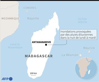 Madagascar- au moins 10 morts dans des inondations après des pluies diluviennes