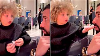 Drake dévoile une adorable vidéo de son fils Adonis lui donnant... une leçon de français