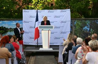 Législatives- Marine Le Pen salue une dynamique forte