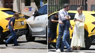 Au volant d'une voiture de luxe, le fils de 10 ans de Ben Affleck provoque un accident (photos)
