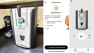 Les tests de Mathieu- l'unique pompe à bière domestique passe en pro, et est donc… connectée à internet
