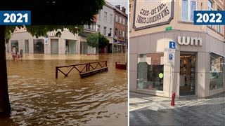 À Wavre, la vie économique a repris un an après les inondations qui ont ravagé plusieurs commerces