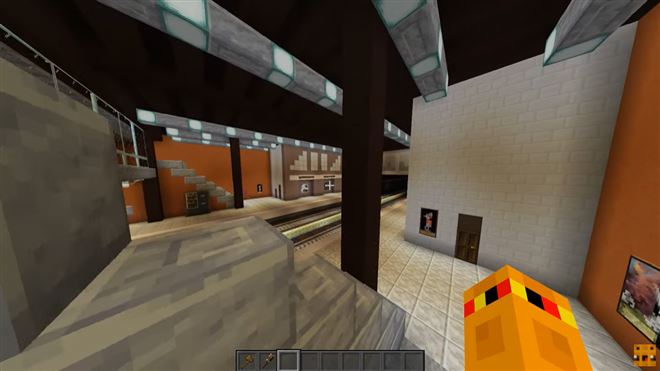 Un Bruxellois de 16 ans a recréé le réseau métro de la STIB sur Minecraft- La station la plus difficile à faire, c'était Erasme