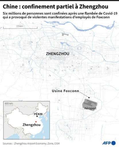 En Chine, début du confinement autour d'iPhone city