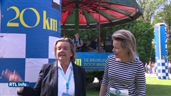 La reine Mathilde a participé aux "20 km de Bruxelles"