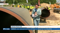 Un gazoduc en construction entre Bruxelles et Zeebruges