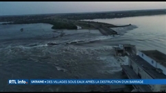 Un barrage hydroélectrique détruit dans l'Est de l'Ukraine