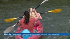 Bagarre entre jeunes et policiers lors d'une descente de la Lesse en kayak