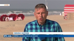 Chaleur: la Côte belge, l'endroit où il fera le plus frais ce week-end