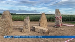 Mise en valeur de 7 nouveaux menhirs découverts à Wéris
