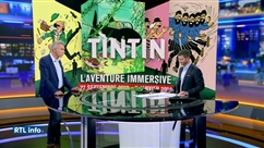 Yves Février présente "Tintin, l'aventure immersive", qui s'ouvre à Tour & Taxis