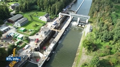 La modernisation et le lifting de l'écluse d'Auvelais, sur la Sambre, se poursuit