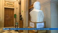 Le buste de l'ancien bourgmestre de Schaerbeek, Roger Nols, a été retournée