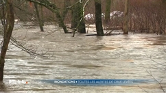 Une partie du village de Comblain-au-Pont a été inondé