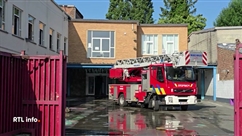 Incendie à l'école Saint-François d'Assise à Courcelles