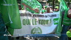Manifestation du secteur du commerce à Bruxelles
