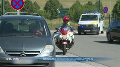 Opération douanière contre la contrebande sur l'autoroute E411