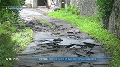 Inondations en province de Namur et du Hainaut