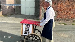 Denis le clown a sillonné des villages de la province du Hainaut