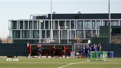 Entrainement des Diables Rouges à Tubize