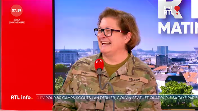 L’invité de 7h50 - Katrien D’Hert (Générale dans l’Armée belge)